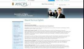 
							         Shared Services Update - ahcps								  
							    
