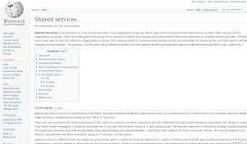 
							         Shared services - Wikipedia								  
							    