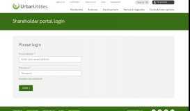 
							         Shareholder portal login - Queensland Urban Utilities								  
							    