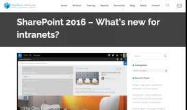 
							         SharePoint 2016 – What's new for intranets? – ClearBox Consulting								  
							    