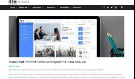 
							         SharePoint Intranet Portal Development | India, USA, UK								  
							    