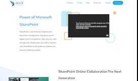 
							         SharePoint Intranet Portal - Dock 365								  
							    