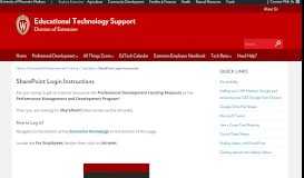 
							         SharePoint Login Instructions – Educational Technology ...								  
							    