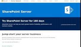 
							         SharePoint Server - Microsoft Partner Network								  
							    