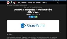 
							         SharePoint Templates - Understand the differences - Blog IT								  
							    