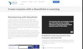 
							         SharePoint Training Portal | Your LMS with Office 365 - Dock 365								  
							    