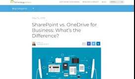 
							         SharePoint vs. OneDrive for Business: What's the Difference?								  
							    