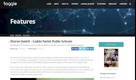 
							         Sharon Golett - Caddo Parish Public Schools - ToggleMAG								  
							    