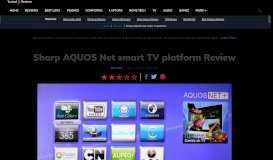 
							         Sharp AQUOS Net smart TV platform Review | Trusted Reviews								  
							    