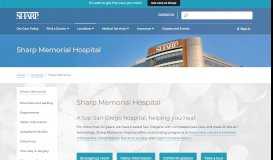 
							         Sharp Memorial Hospital in San Diego - Kearny Mesa								  
							    