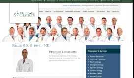 
							         Shaun Grewal, MD | Board Certified Urologist at Urologic Specialists ...								  
							    
