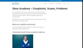 
							         Shaw Academy | Complaints, No Response | Online Study ...								  
							    