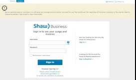 
							         Shaw Business								  
							    