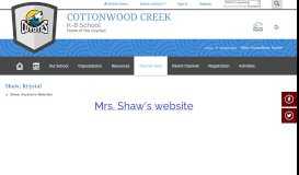 
							         Shaw, Krystal / Shaw, Krystal's Website! - Dublin Unified School District								  
							    