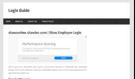 
							         shawandme.shawinc.com | Shaw Employee Login - Login Guide								  
							    