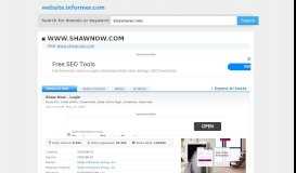 
							         shawnow.com at WI. Shaw Now - Login - Website Informer								  
							    