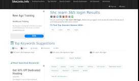 
							         Shc learn 365 login Results For Websites Listing - SiteLinks.Info								  
							    