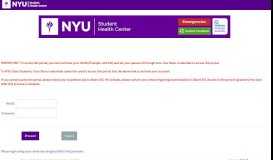 
							         SHC Portal - NYU								  
							    