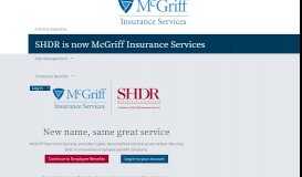 
							         SHDR is now McGriff Insurance Services								  
							    