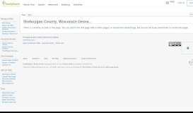 
							         Sheboygan County, Wisconsin Genealogy Genealogy - FamilySearch ...								  
							    