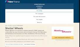 
							         Sheilas' Wheels reviews • Fairer Finance								  
							    