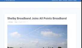 
							         Shelby Broadband Joins All Points Broadband								  
							    
