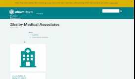 
							         Shelby Medical Associates - Atrium Health								  
							    