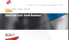 
							         Shell Small Business Card | Fleet Cards & Fuel Management ...								  
							    