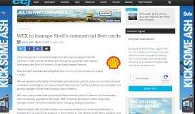 
							         Shell's commercial fleet cards to be managed by WEX								  
							    
