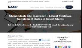 
							         Shenandoah Life Insurance Contracting | Medicare Supplement - NAAIP								  
							    