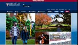 
							         Shenandoah University - Curiosity Required								  
							    