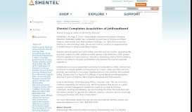 
							         Shentel Completes Acquisition of JetBroadband - Shentel								  
							    