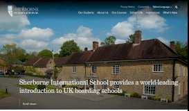 
							         Sherborne International: UK International School, English Language ...								  
							    