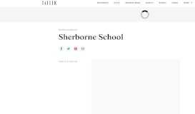 
							         Sherborne School Public School Fees & Results: 2019 Tatler Schools ...								  
							    