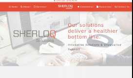 
							         SHERLOQ Solutions | Revenue recovery for hospitals & utilities								  
							    