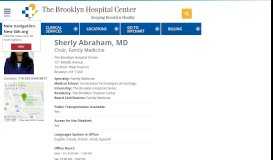 
							         Sherly Abraham | The Brooklyn Hospital Center								  
							    