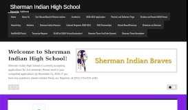 
							         Sherman Indian High School | Riverside, California								  
							    