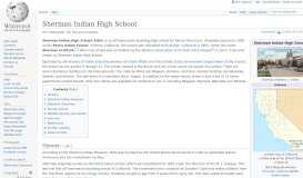
							         Sherman Indian High School - Wikipedia								  
							    