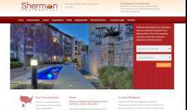 
							         Sherman Residential | Official Website								  
							    