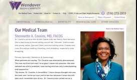 
							         Sheronette A. Cousins, MD, FACOG - Wendover OBGYN								  
							    