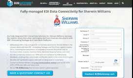 
							         Sherwin Williams Fully-managed EDI | B2BGateway								  
							    