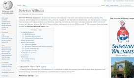 
							         Sherwin-Williams - Wikipedia								  
							    