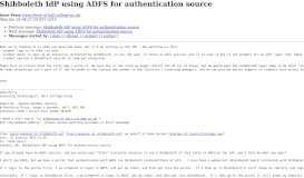 
							         Shibboleth IdP using ADFS for authentication source								  
							    