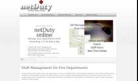 
							         Shift Management for Fire Departments | Online Duty ... - netDuty								  
							    