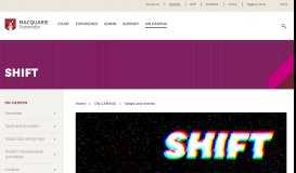 
							         SHIFT - Student Portal								  
							    