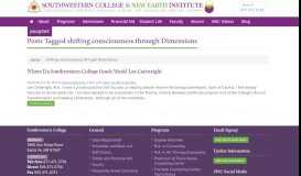 
							         shifting consciousness through Dimensions Archives - Southwestern ...								  
							    