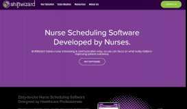 
							         ShiftWizard | Healthcare Scheduling Software Made By Nurses								  
							    