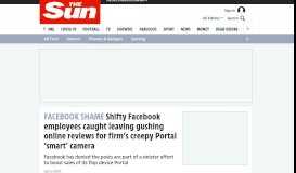 
							         Shifty Facebook employees caught leaving gushing online ... - The Sun								  
							    