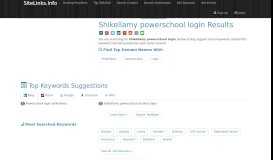 
							         Shikellamy powerschool login Results For Websites Listing								  
							    