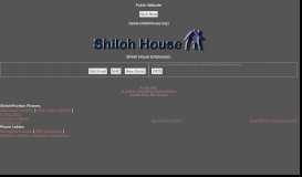 
							         Shiloh House Portal								  
							    